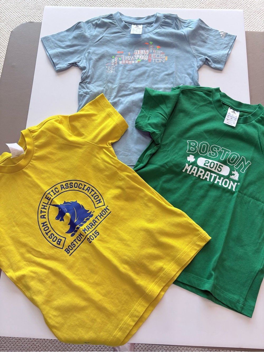 adidas Boston Marathon Kids Tees